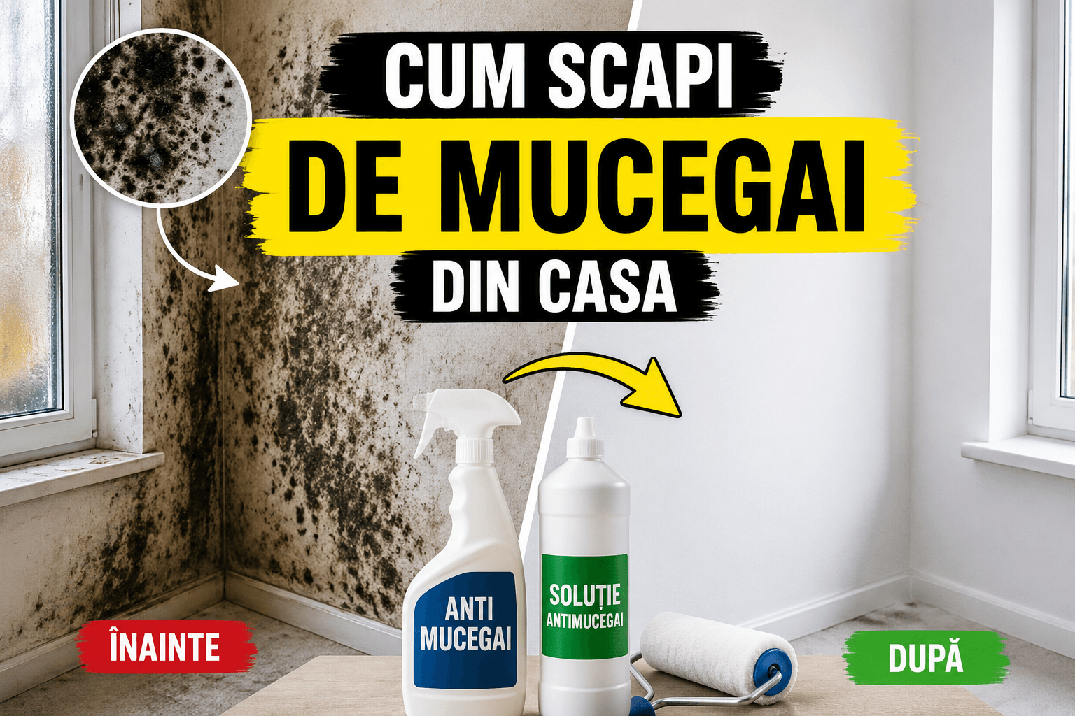 Cum scap de mucegaiul din casa?